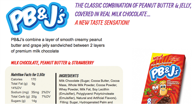 baron chocolate website design 2